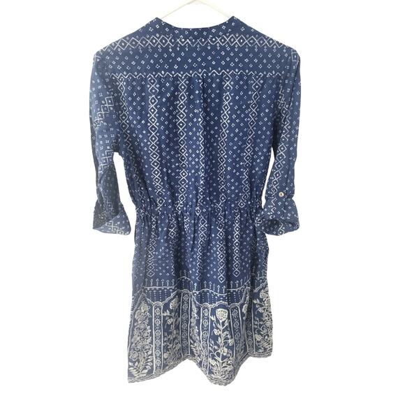 Anthropologie MEADOW RUE Anila Shirt Dress w/Tie Waist in Chambray - Sz 2 - Picture 3 of 7